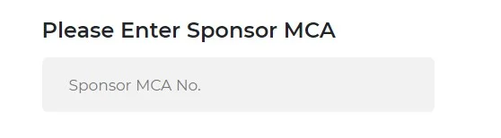 Sponsor MCA Number modicare