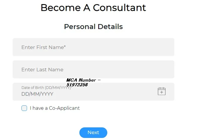 Enter Your Details to become Modicare consultant