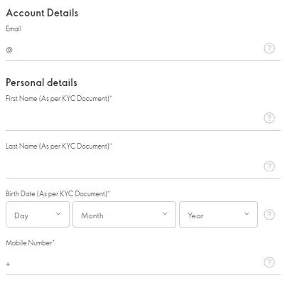 Oriflame Registration Required Details Part 1