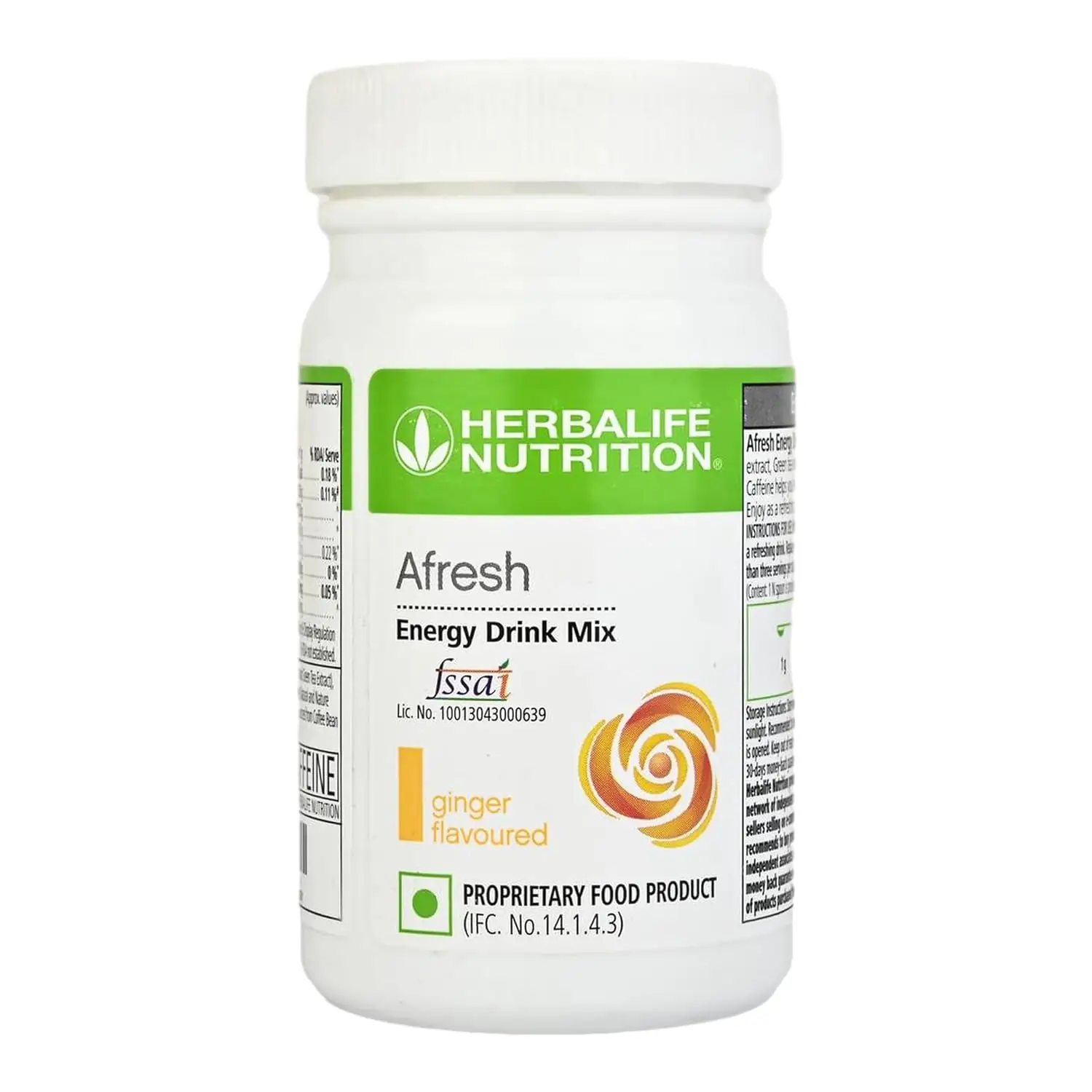 HERBALIFE Afresh Energy Drink Mix Ginger